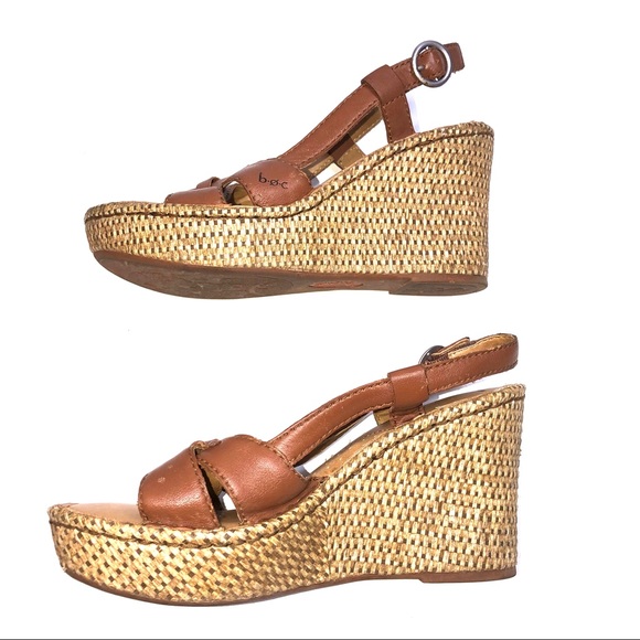 BROWN WEDGE SANDALS - Picture 5 of 7